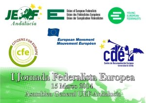 Cartel Jornada Federalista Europea Andalucía